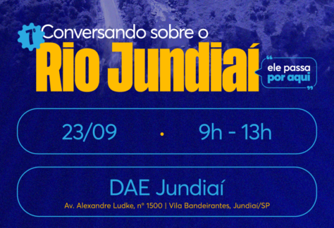 Rio Jundiaí é tema de encontro que discutirá história, qualidade da água e futuro da bacia