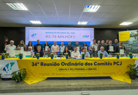 Comitês PCJ aprovam R$ 235 milhões em investimentos federais até 2030