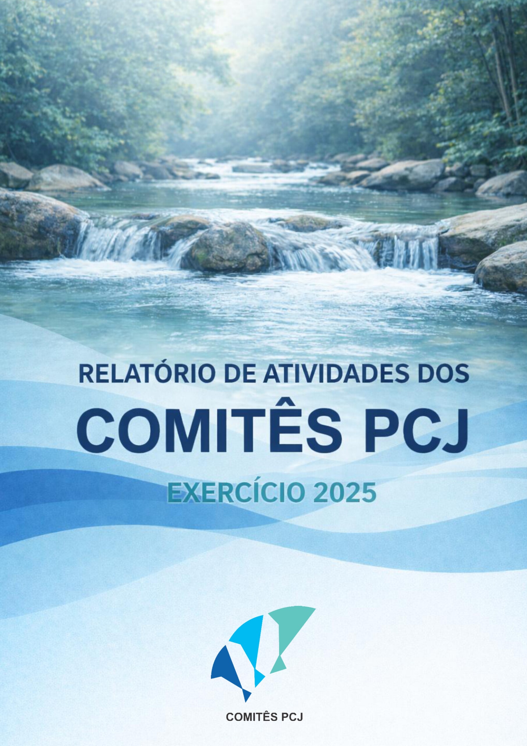 Capa do Relatório de Atividades dos Comitês PCJ 2025